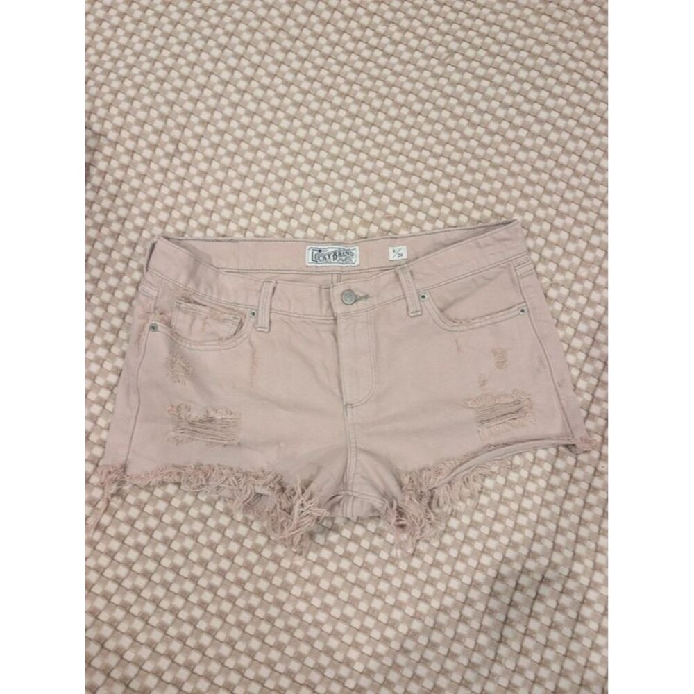 Lucky Brand Rose Color Denim Shorts sz 8 / 29